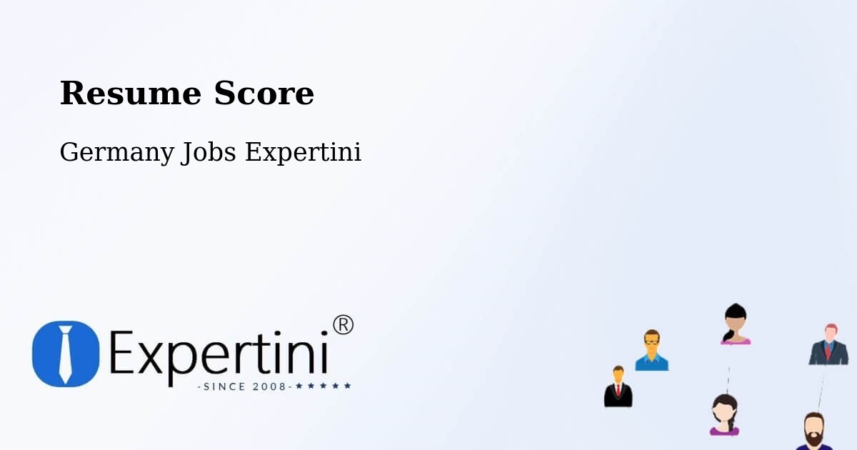 Resume Score & Job Description Match Tool – Altes Lager - Germany Jobs Expertini